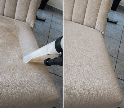 Antes e depois de cadeira
